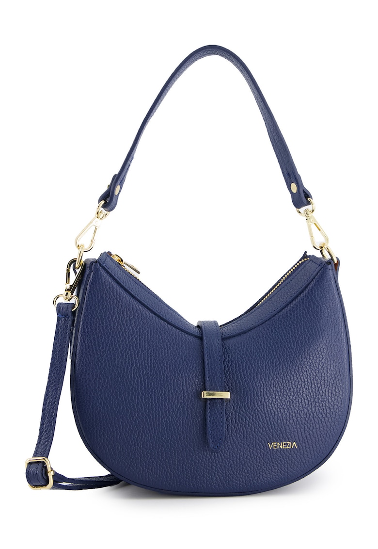 Geanta de umar piele naturala - granat - 14x24x9cm - cu manere si curea detasabila