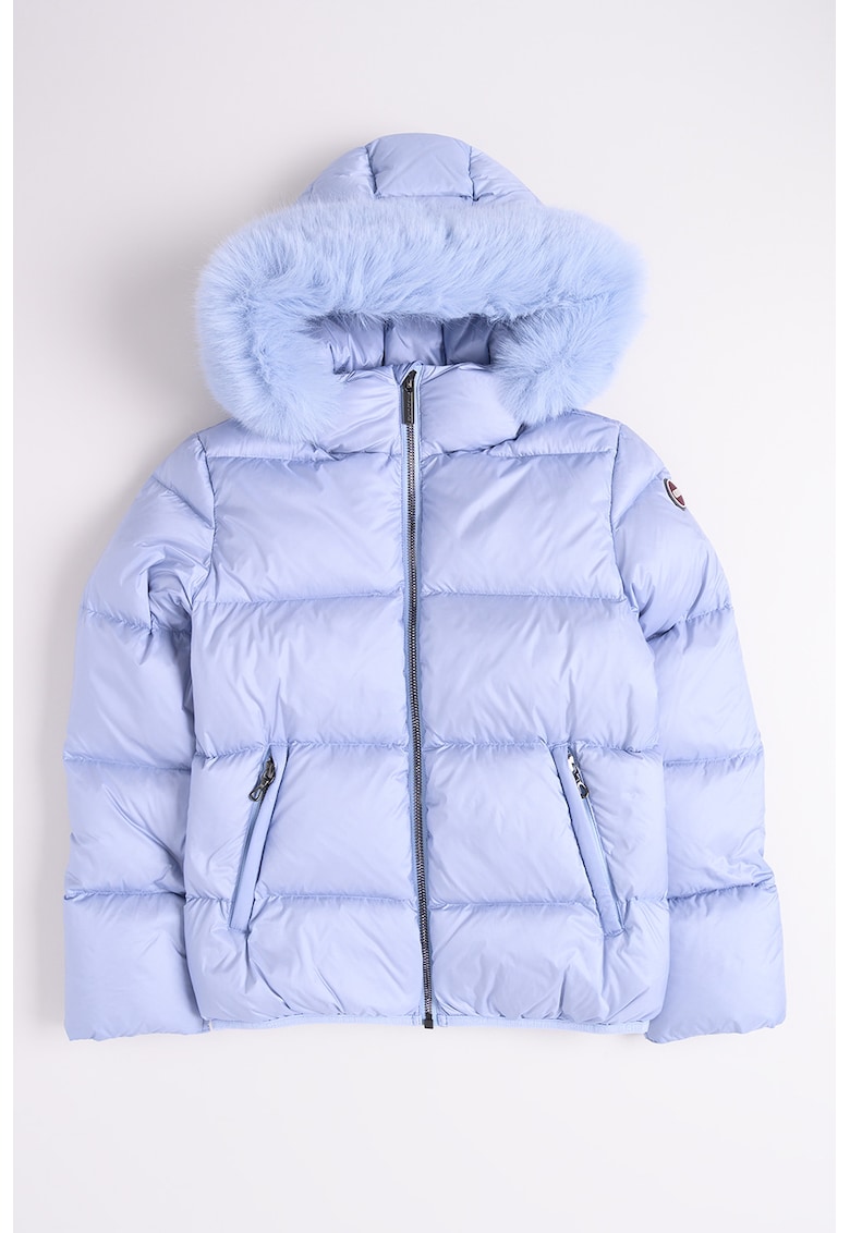 Geaca cu puf si garnitura detasabila de blana sintetica