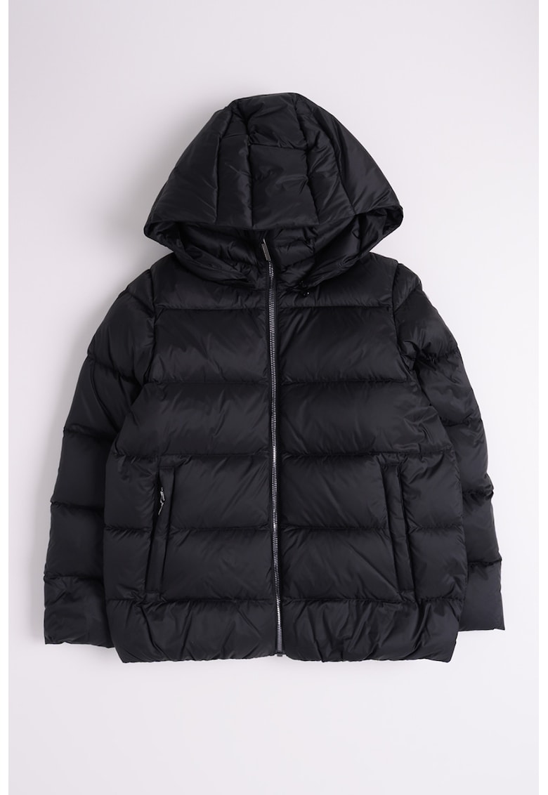 Jacheta cu umplutura de puf de rata - Negru