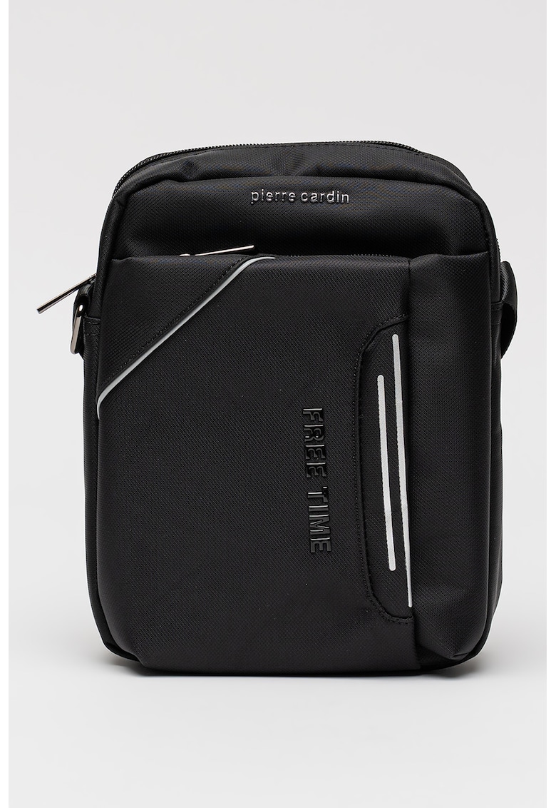 Geanta crossbody din material textil - Negru
