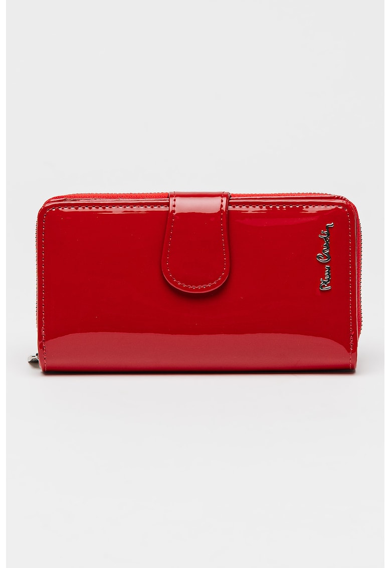 Portofel de piele lacuia cu fermoar