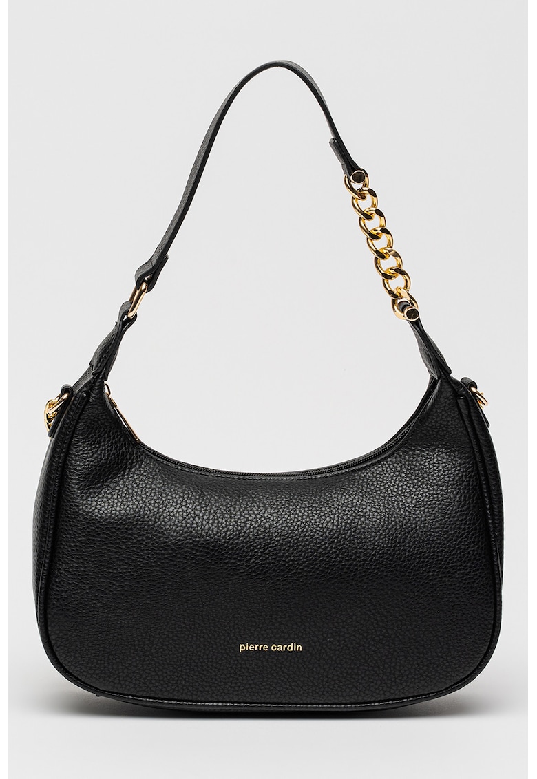 Geanta de piele ecologica cu bareta de lant pentru umar