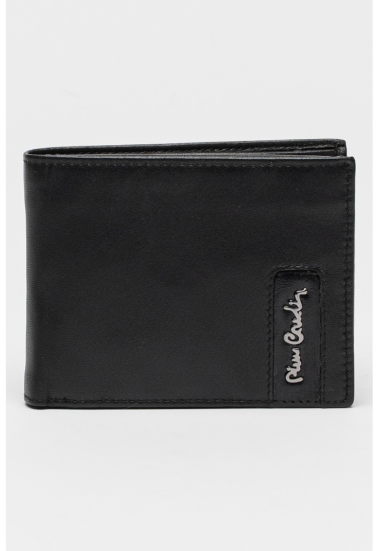 Portofel pliabil de piele cu logo