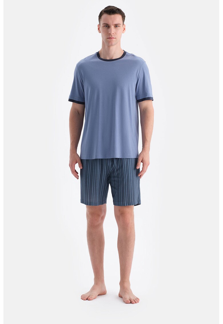 Pijama scurta din bumbac si modal