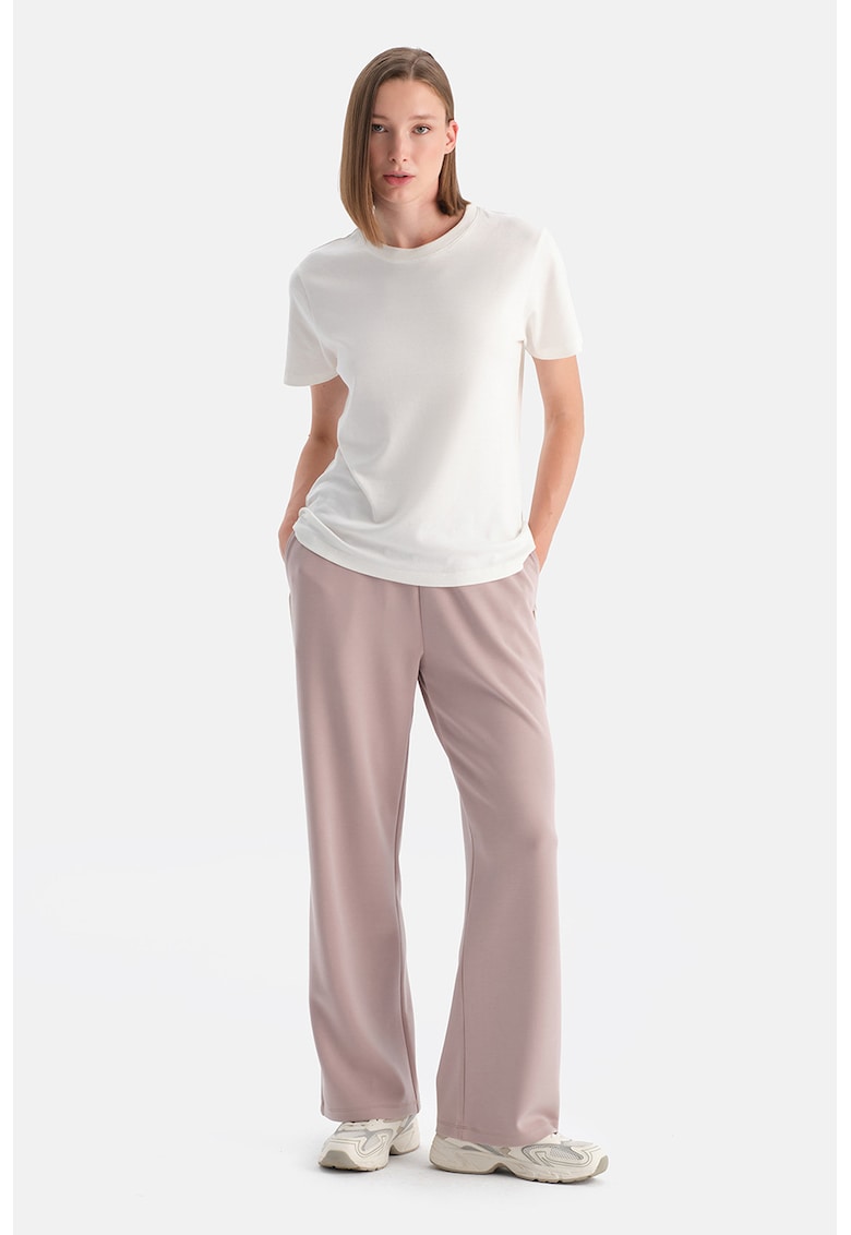 Pantaloni de trening relaxed fit cu nasturi