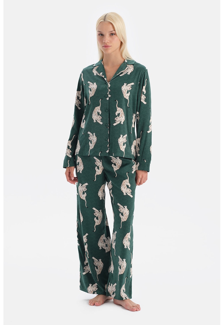 Pantaloni de pijama lejeri cu imprimeu