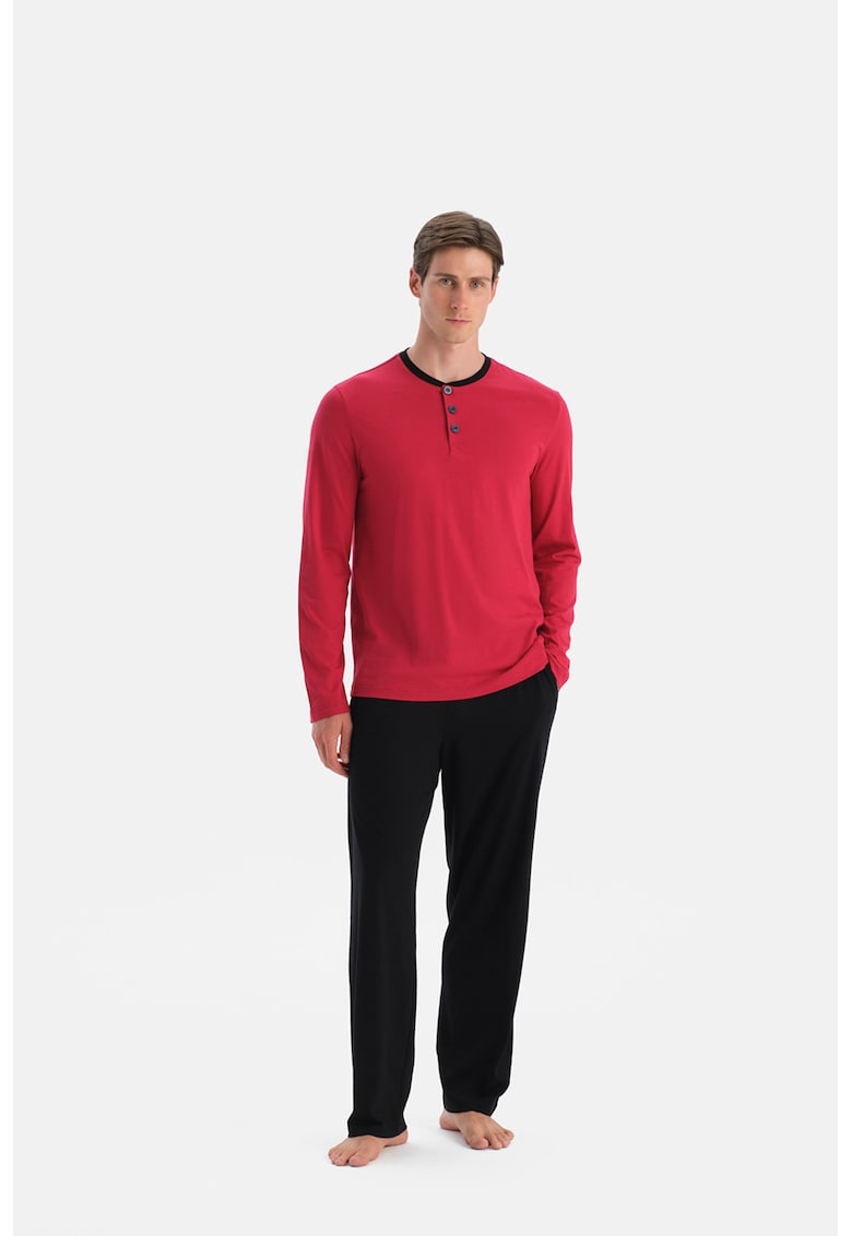 Pijama lunga din bumbac