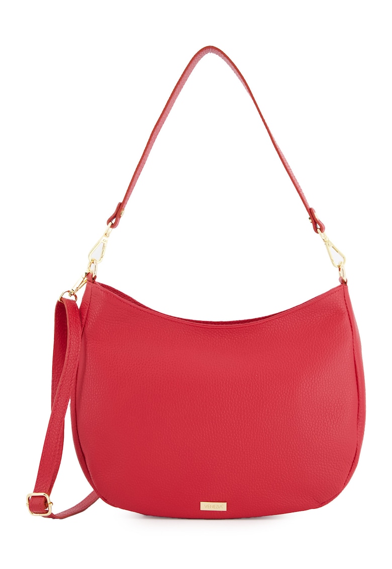 Geanta de umar piele naturala - rosie - 25x32x8 -5cm - cu manere si curea detasabile