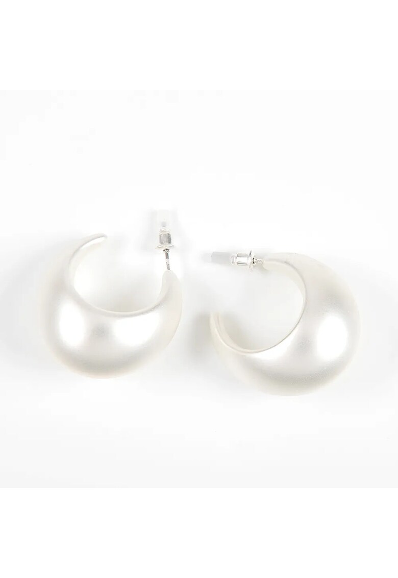 Cercei statement semicerc cu aspect perlat - Paris