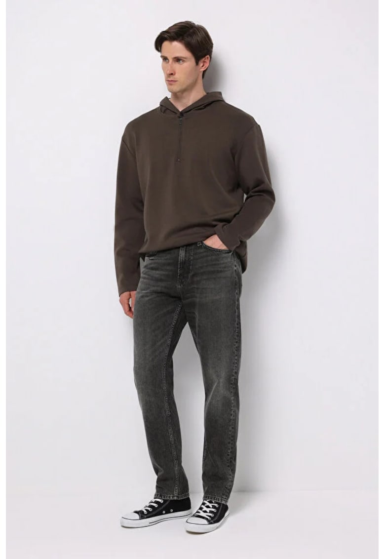 Pantaloni De Barbati Loose Tapered Fit 054 Neil - Negru