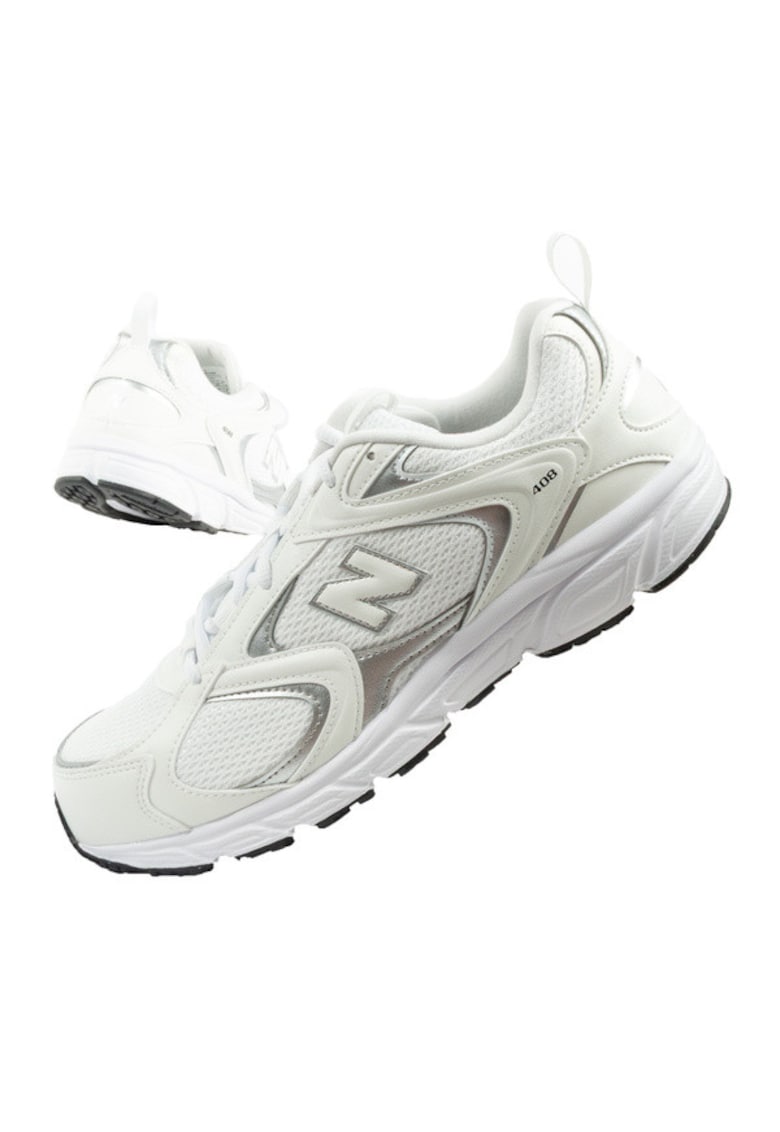 Tenisi sport pentru barbati - durabili - la moda - albi si argintii - Alb