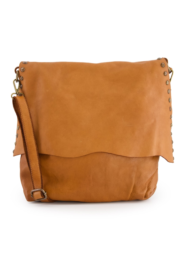 Venezia Geanta messenger mare - piele naturala - maro - 31x33x8cm - cu 3 buzunare interioare - curea detasabila max 111cm