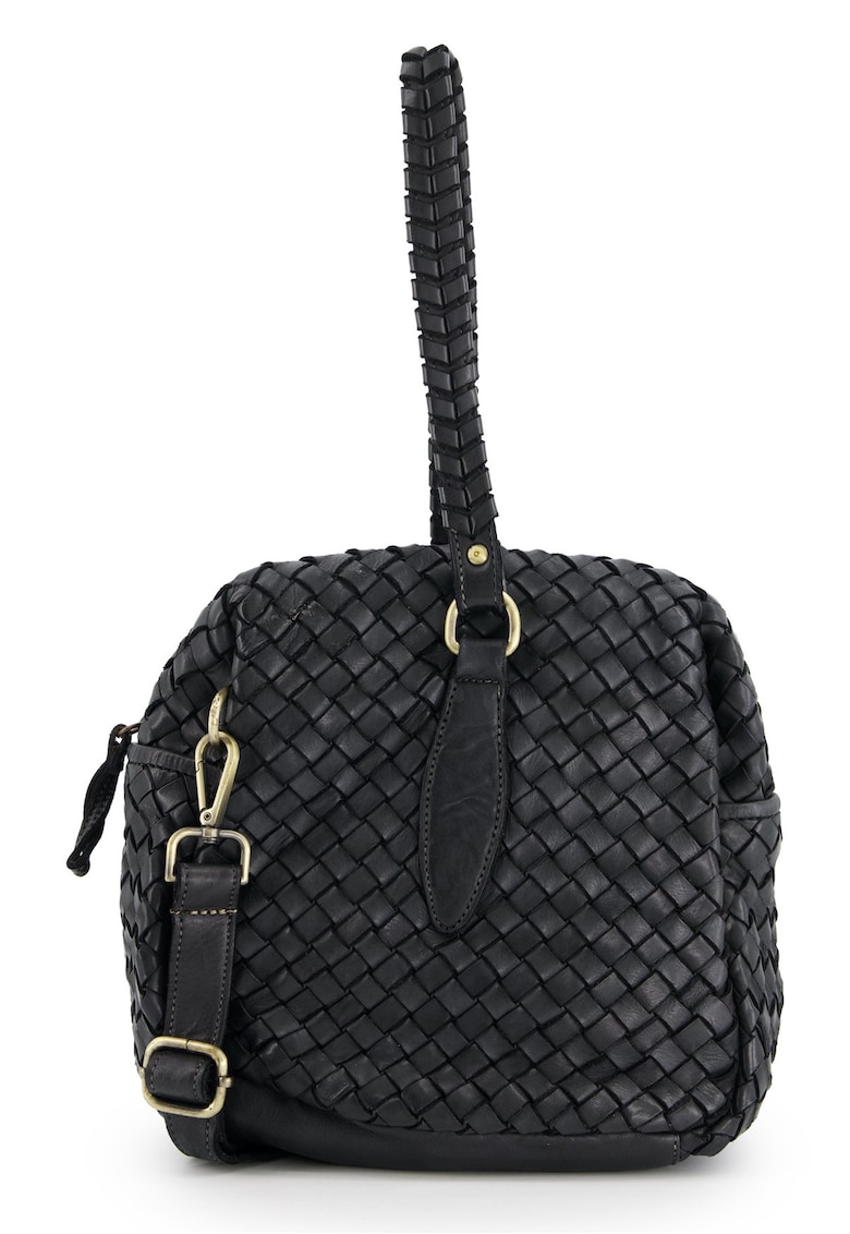 Geanta de dama din piele naturala - model Bucket - 27x29x16cm - cu manere de 53cm - curea detasabila max 133cm.