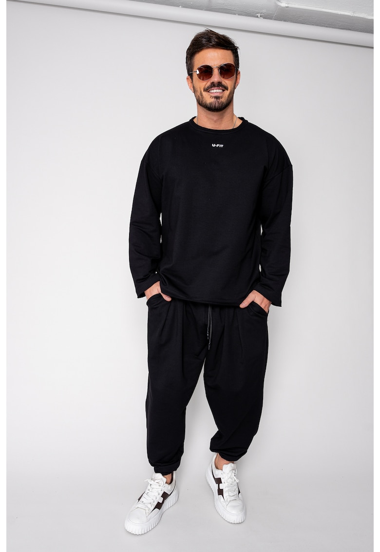 Set Flex Bluza Oversized si pantalon Baggy Black 18576