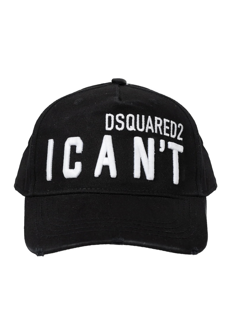 Dsquared2 Caciula neagra - bumbac - dimensiune unica