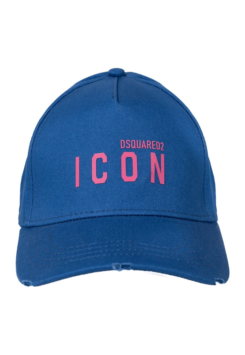 Dsquared2 Caciula albastra - bumbac - dimensiune unica
