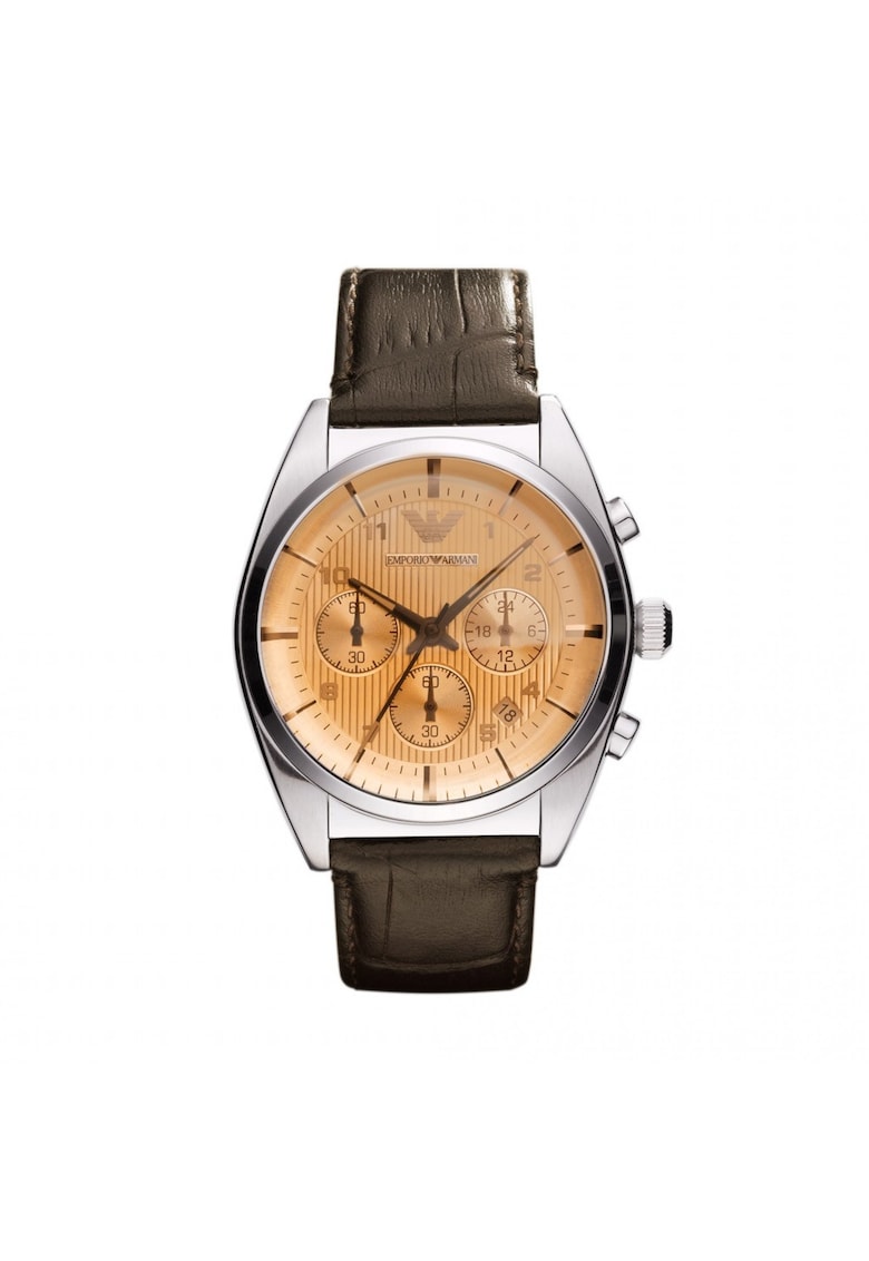 Ceas pentru bărbați -  Franco AR0395 - inox - curea piele naturală - 43mm