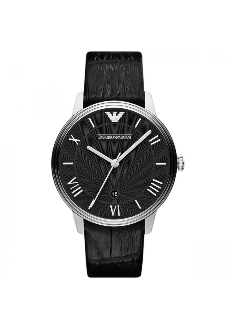 Ceas Barbati - 41mm - inox - piele naturală