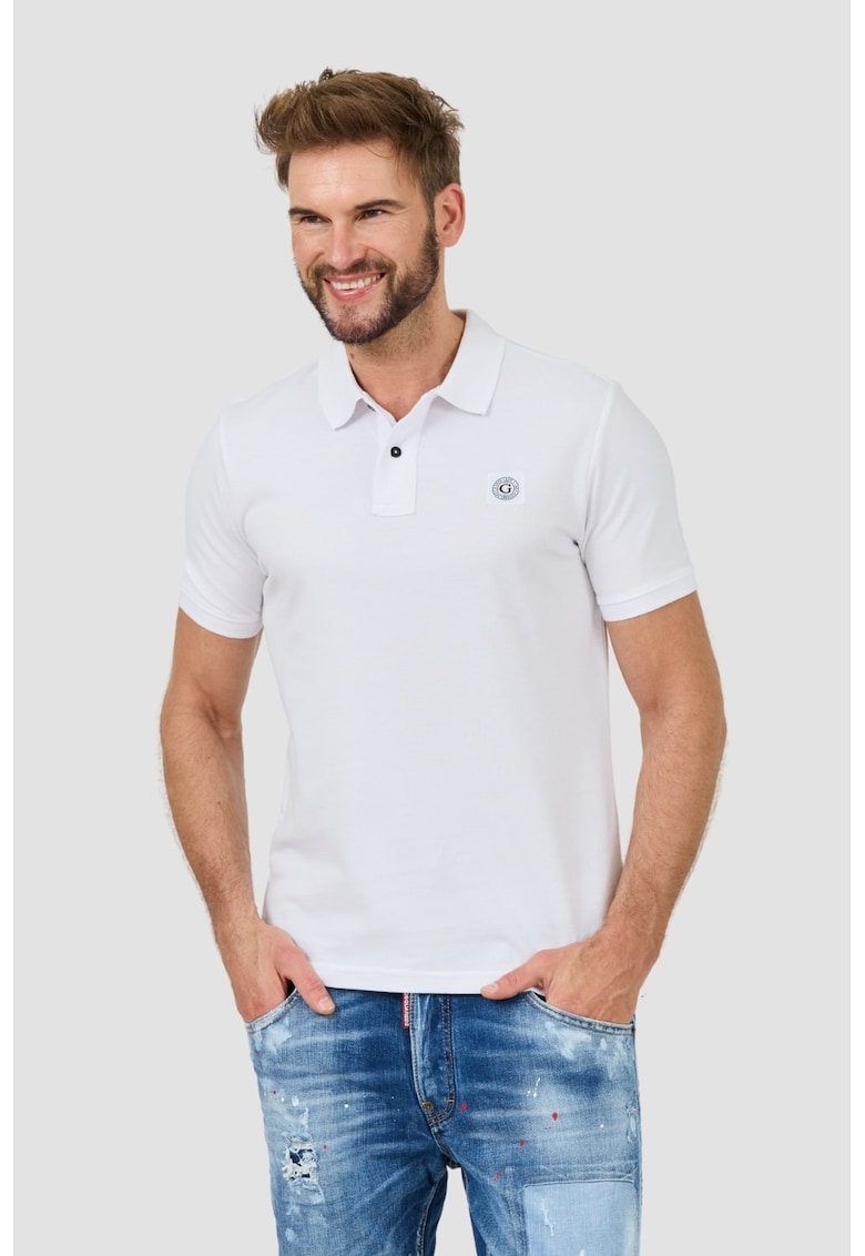 Tricou Polo alb - 56754 - Alb