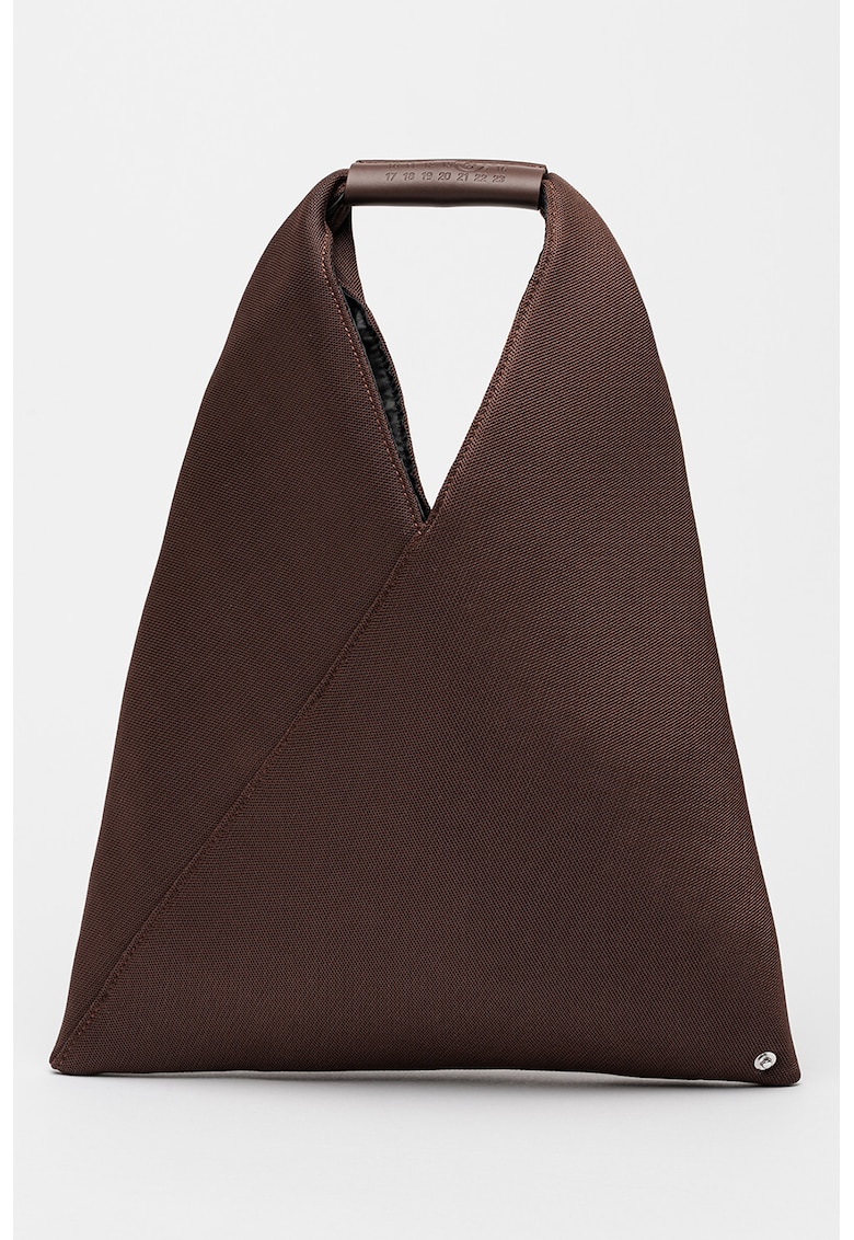 Geanta din material textil cu maner si capse