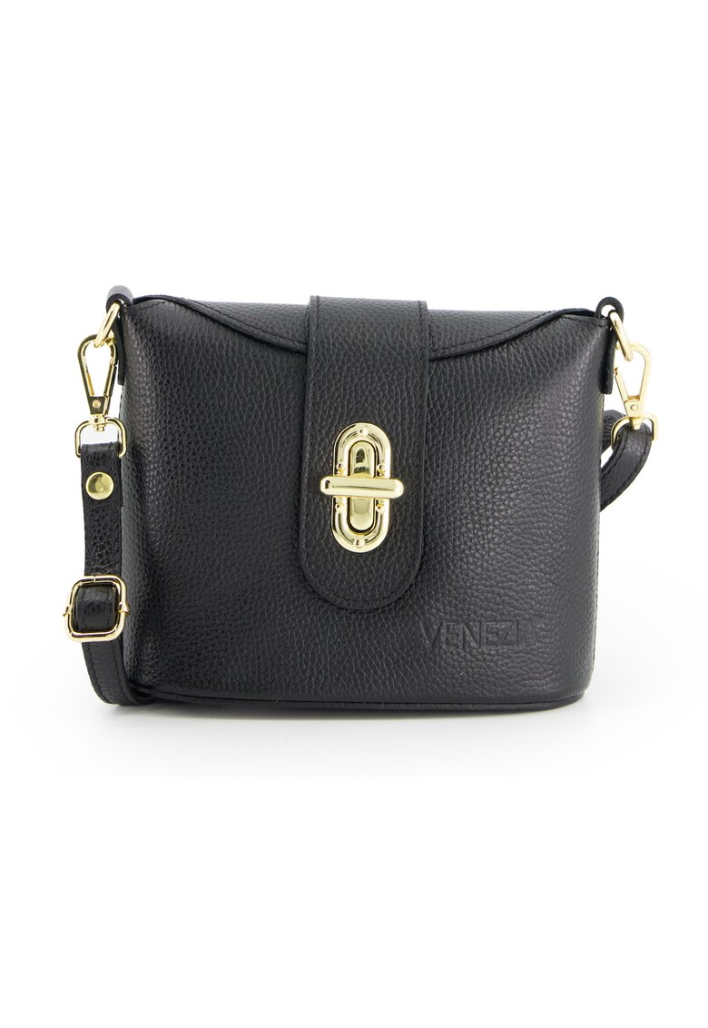 Geanta crossbody dama piele naturala - 18x20x9cm - curea detasabila max 138cm