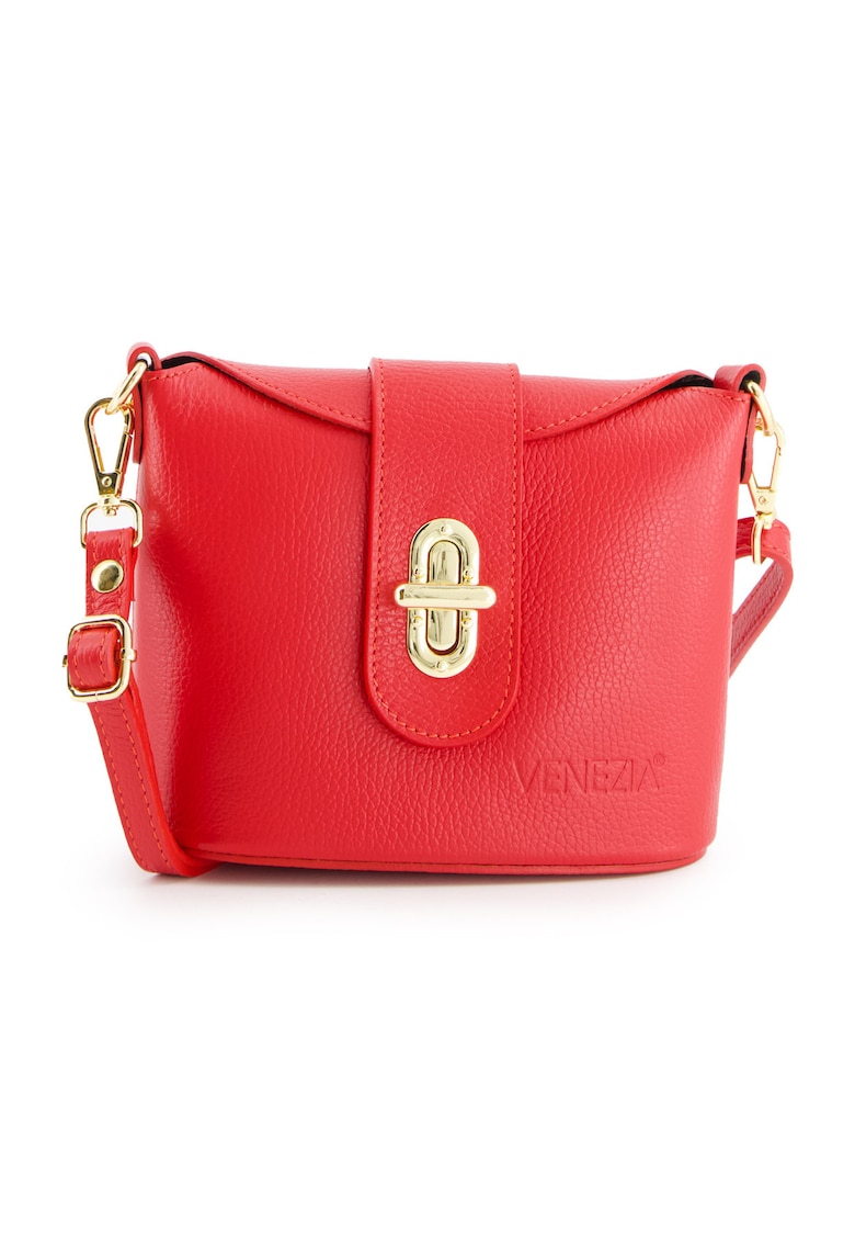 Geanta crossbody dama piele naturala - 18x20x9cm - curea detasabila max 138cm