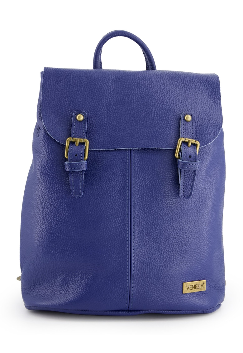 Rucsac dama din piele naturala granat - 34x34x13cm - 3 buzunare interioare - 1 buzunar exterior - curea detasabila max 87cm