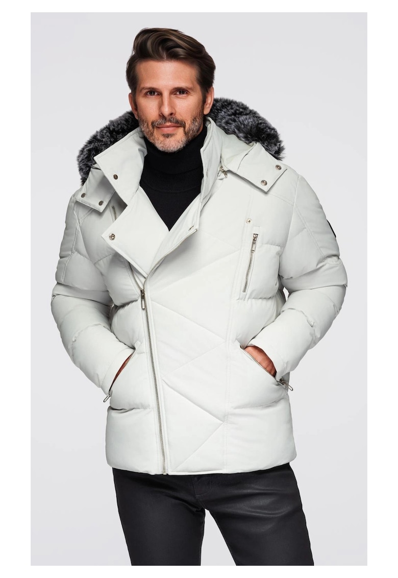 Jacheta matlasata de motociclist cu gluga OM-JAHP-0252