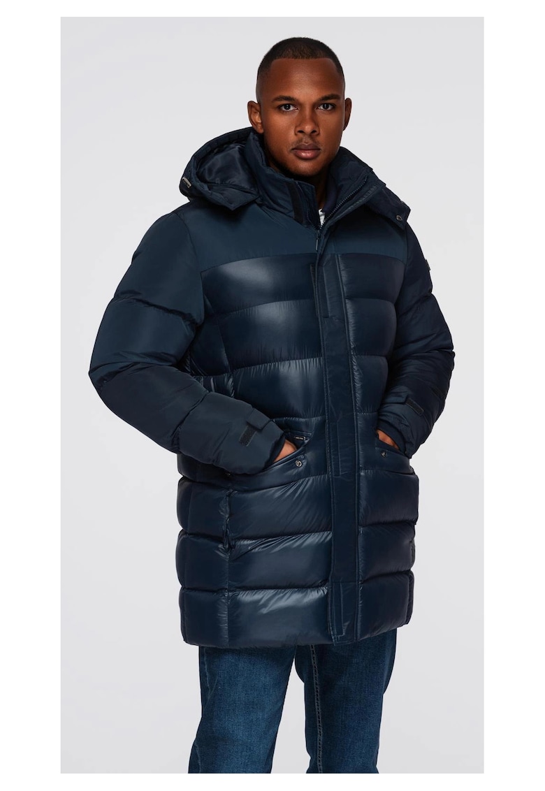 Geaca matlasata cu guler inalt si gluga OM-JALJ-0266