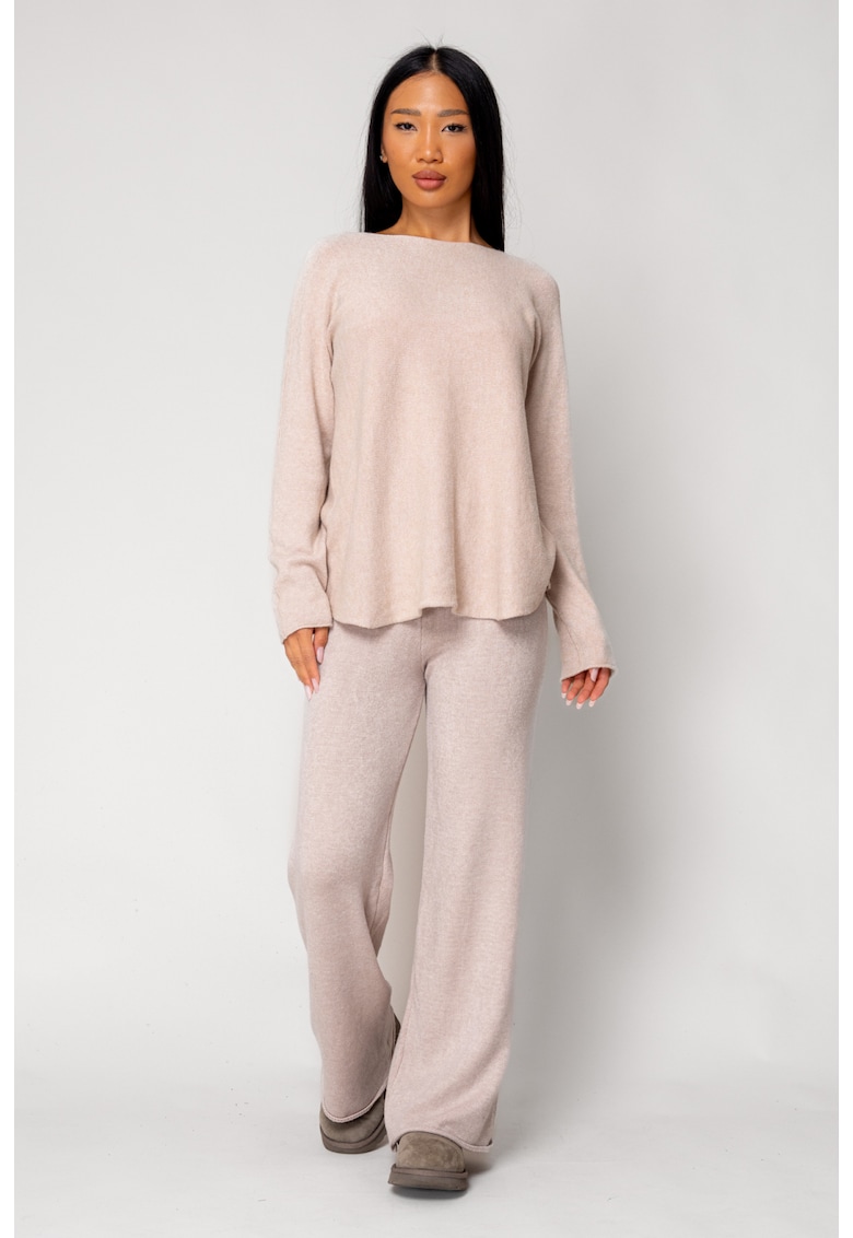 Set Vellera Pulover si Pantalon lung Beige 18293