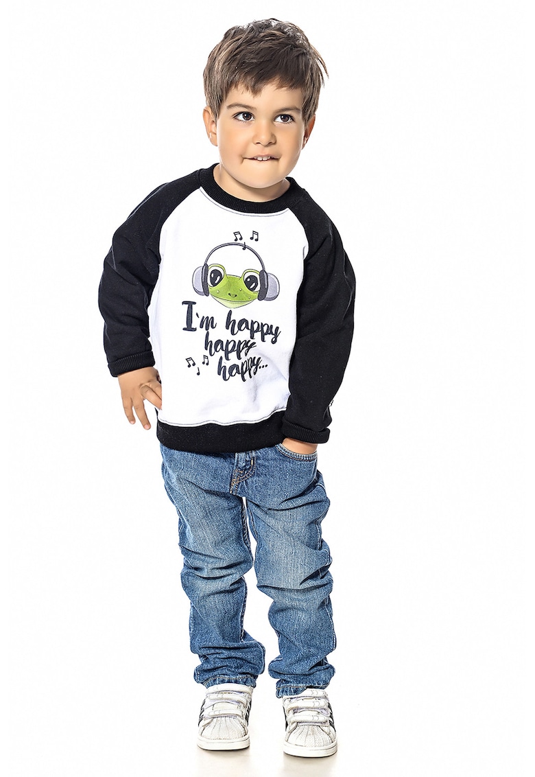 Bluza de trening de bumbac cu imprimeu grafic Bluza de trening de bumbac cu imprimeu grafic