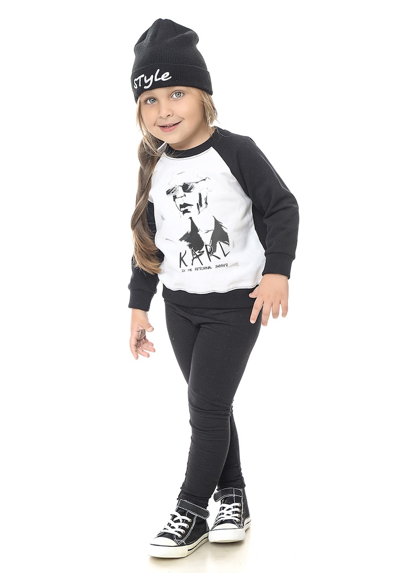 Bluza de trening de bumbac cu imprimeu