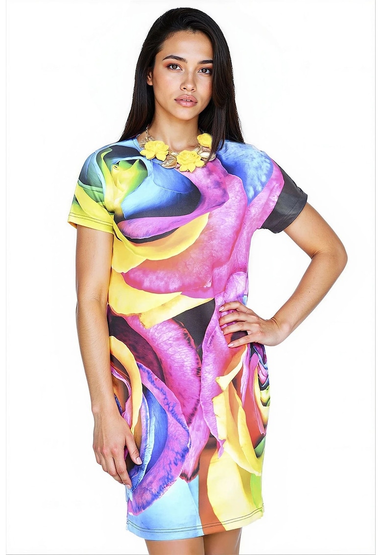 Rochie scurta cu imprimeu floral