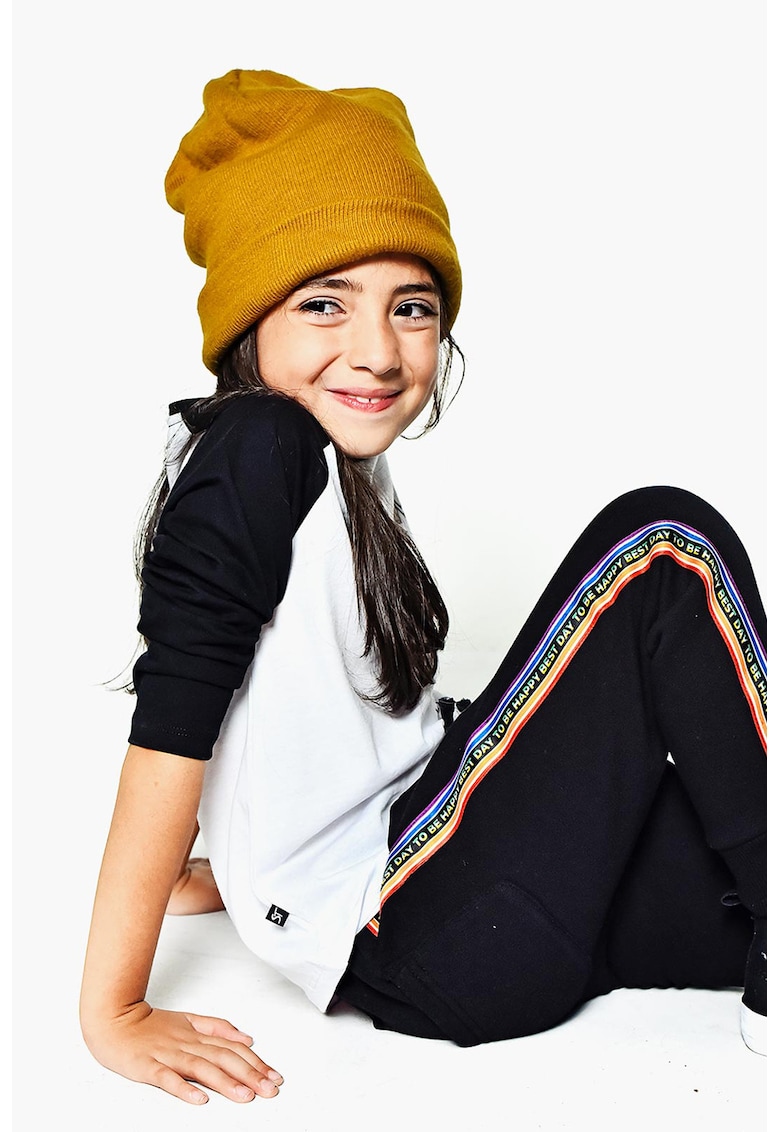 Pantaloni de trening cu segmente laterale contrastante