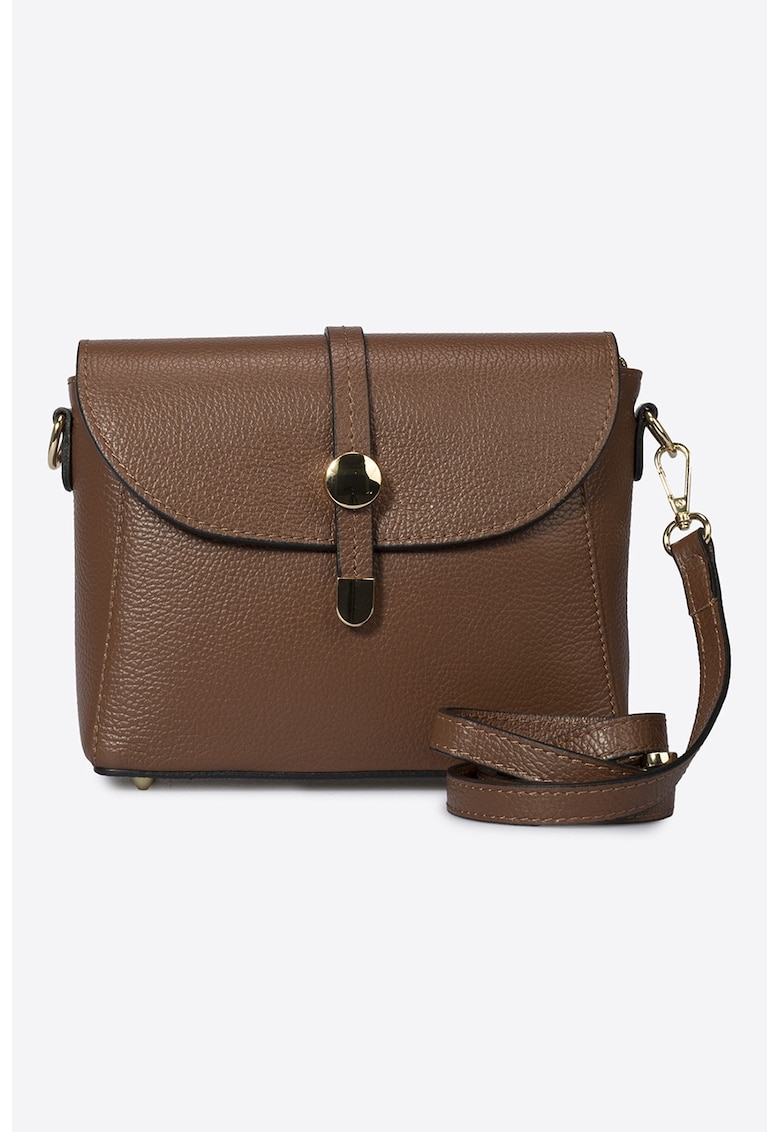 Geanta crossbody din piele cu bareta detasabila