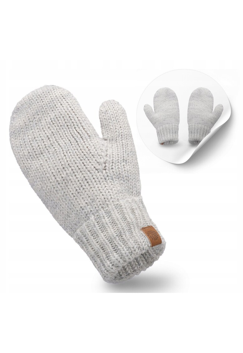 Manusi de iarna pentru femei - universale - calduroase - manusi cu degete - tricotaj dublu - rezistente la deformare - material moale - rezistente la inghet - certificat Oeko-Tex - produs polonez - perfecte pentru plimbarile de iarna - stil casual - pal