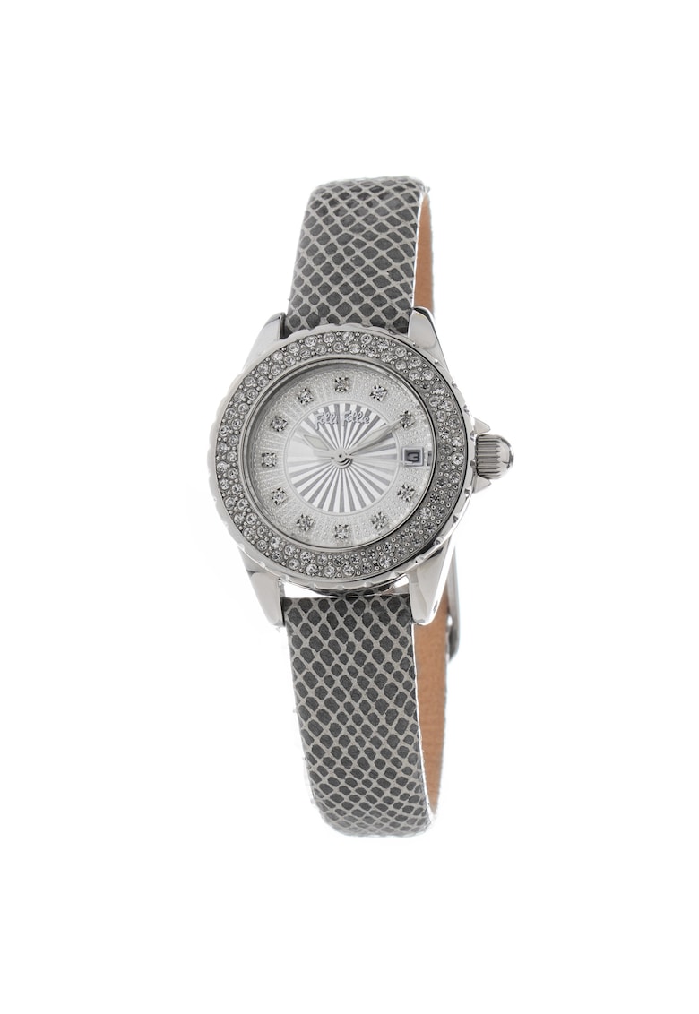 Ceas Dama - 28mm - inox - piele naturala - culoarea argintie