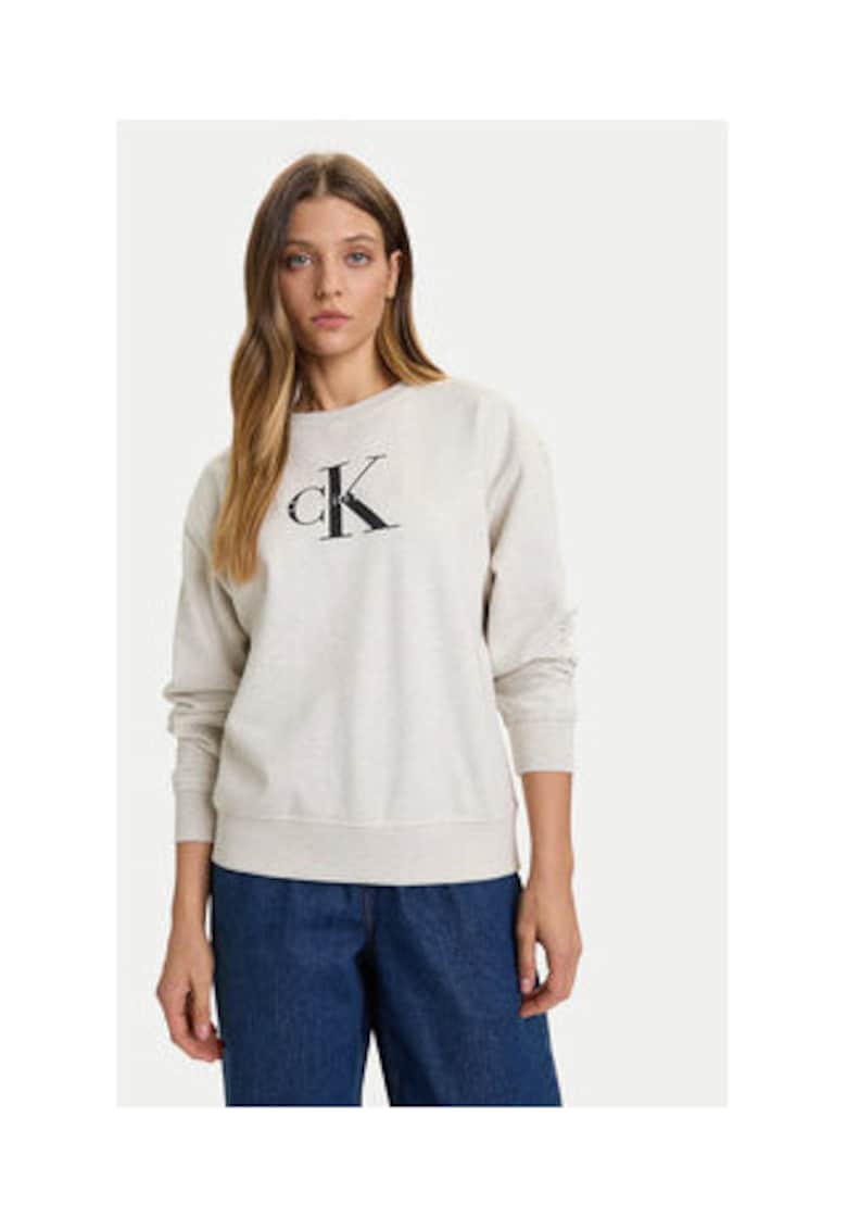 Bluza dama - Gri - 86% bumbac - 14% poliester