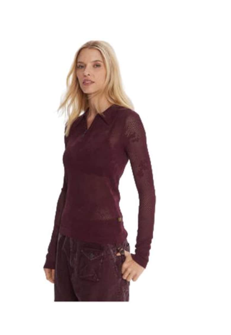 Bluza dama - G Star Raw - viscoza/poliamida - bordeaux -