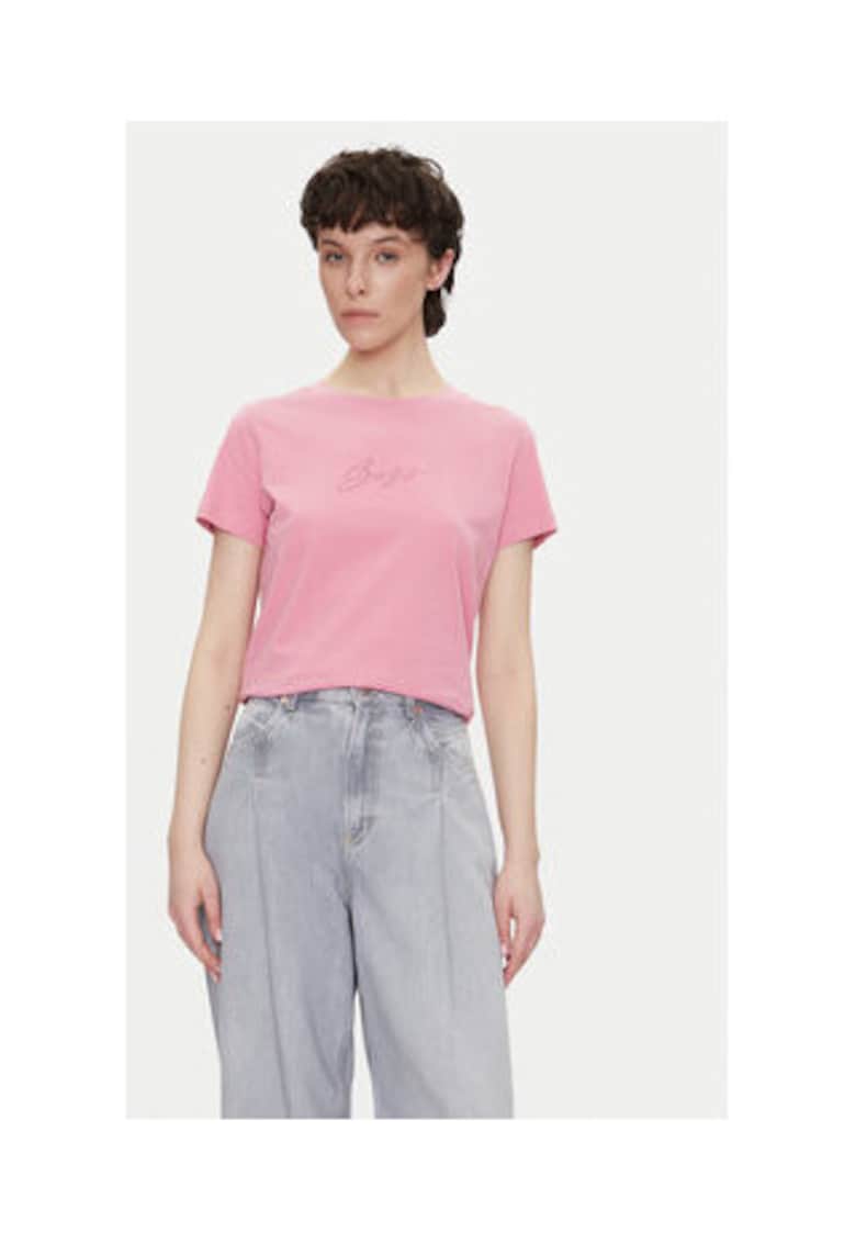 Tricou dama - Bumbac - Roz