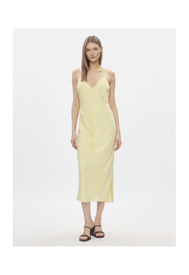 Rochie de vara Dama - Galben - 100% poliester reciclat -