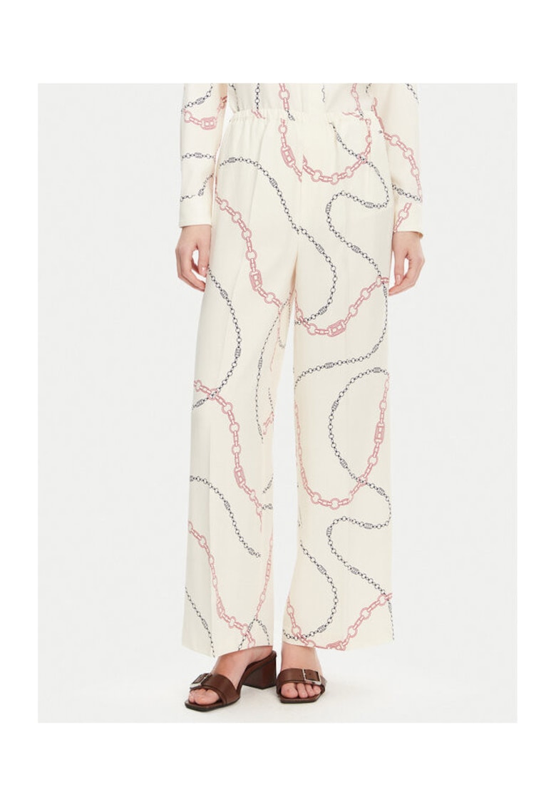 Pantaloni eleganti pentru dama - alb
