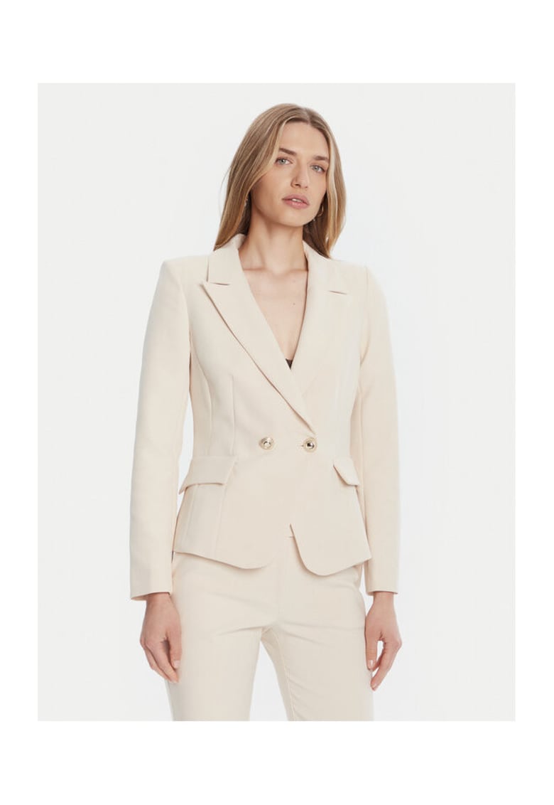 Sacou dama bej - fabric elegant