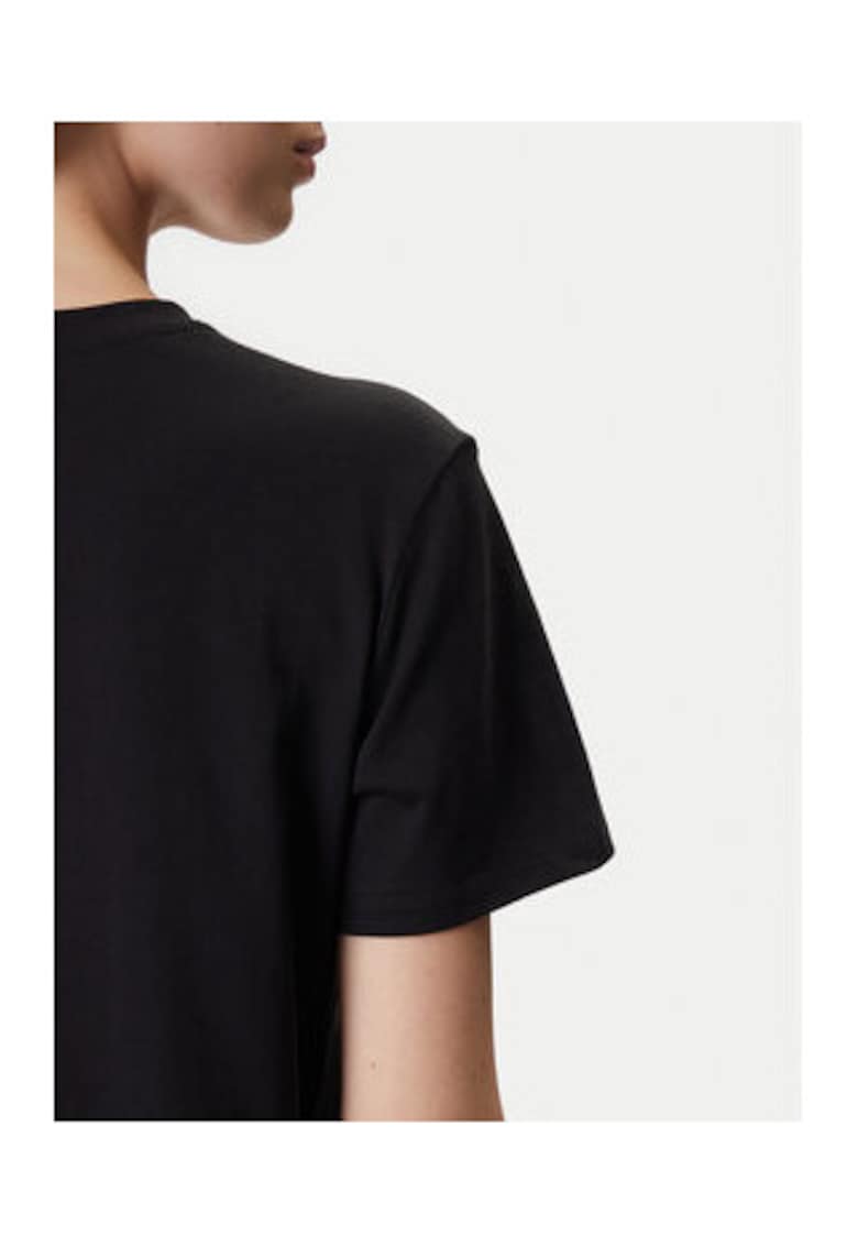 Tricou pentru femei - Negru - 100% bumbac organic -