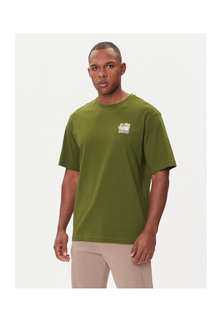 Tricou barbati verde - bumbac