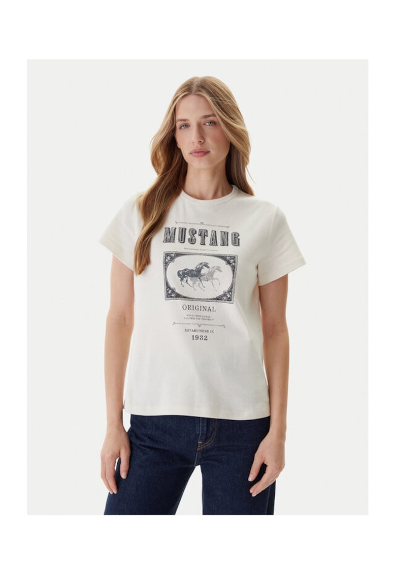 Mustang Tricou pentru dama - Alb