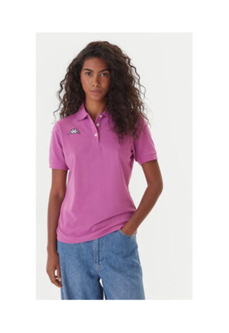 Tricou polo dama - Bumbac - Mov