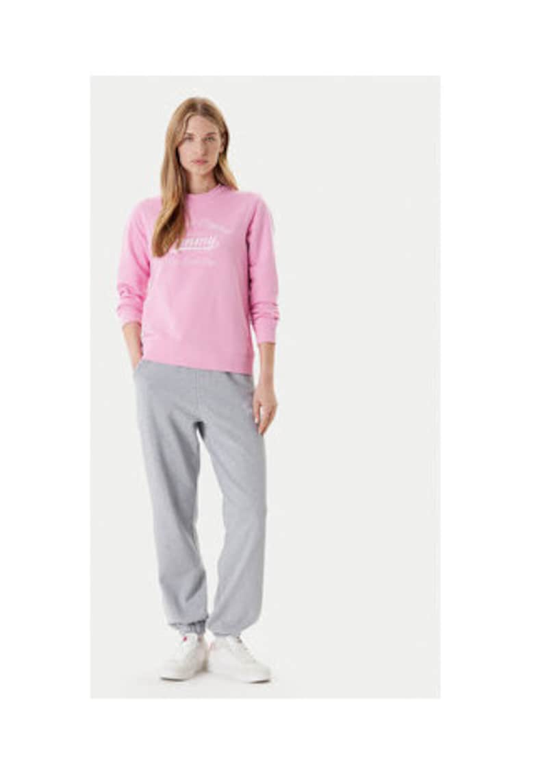 Tommy Jeans Bluza Dama - bumbac - roz -