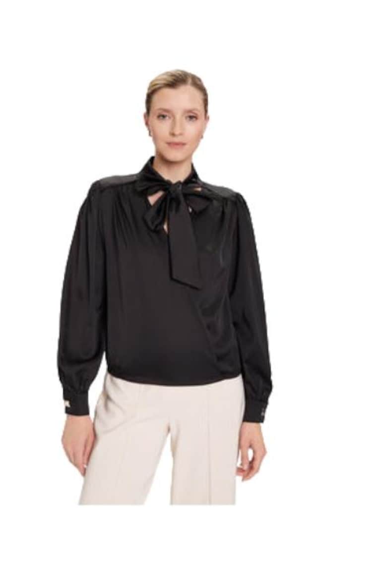 Camasa dama - poliester/elastan - negru -