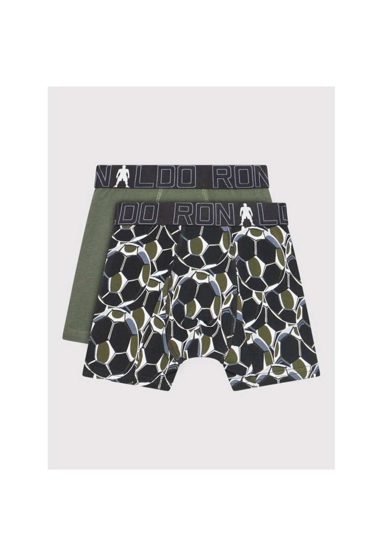 Set 2 boxeri copii CR7 - negru si verde - lenjerie intima